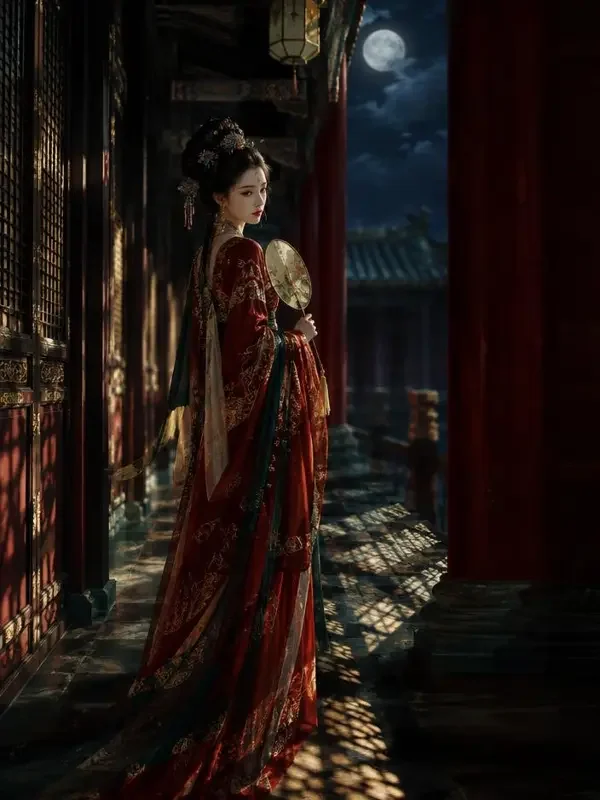 ai短剧《穿成废后，我在长乐宫掌天下》封面，古装题材短剧